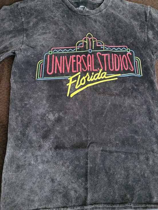 Universal Tops - Universal Women's Black Tee with Neon Florida Logo